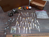 Vtg Shakespeare Fishing Reels Split Sinkers Assorted Bobbers & Spinner Lures 32