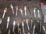 Vtg Shakespeare Fishing Reels Split Sinkers Assorted Bobbers & Spinner Lures 32