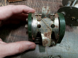 Vtg Shakespeare Fishing Reels Split Sinkers Assorted Bobbers & Spinner Lures 32