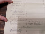 VTG  February A.D. 1900 Return Sheet Inspectors Judge Election Mercer County