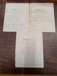 Vtg Palm Folder Mfg Capital Stock Certificates New York November 4,7 & 30 1887