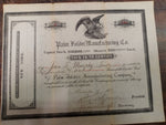 Vtg Palm Folder Mfg Capital Stock Certificates New York November 4,7 & 30 1887
