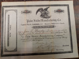 Vtg Palm Folder Mfg Capital Stock Certificates New York November 4,7 & 30 1887