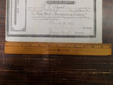 Vtg Palm Folder Mfg Capital Stock Certificates New York November 4,7 & 30 1887
