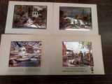Vtg Lionel Barrymore Exclusive Premier Presentation Color-Etched Prints Set Of 4