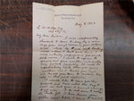 Vtg Envelope Handwritten Letter Peter M. Speer Signature House Representative