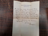 Vtg Envelope Handwritten Letter Peter M. Speer Signature House Representative