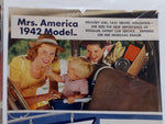 Vtg Magazine Clippings 1942 Mrs. America Model & 1951 Borg-Warner BW Engineering