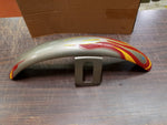 Harley Davidson Wide Glide Softail Front Fender Custom Paint Red/Orange Flames