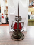 Vtg Dietz Vesta Red Glass B.R.& P.RY. Railroad Lantern New York USA Oil Lamp