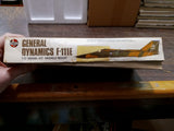 Vtg General Dynamics F-111E Airfix USAF Low Level Swing-Wing Fighter Bomber 1975