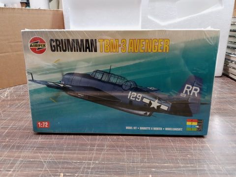 Vtg Grumman TBM-3 Avenger 1:72 Airfix American Torpedo Bomber Plastic Sealed New