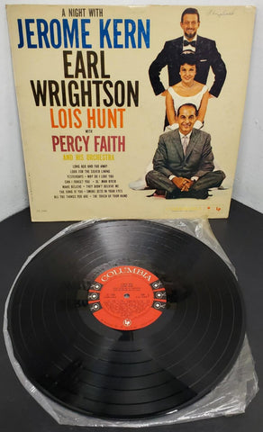 Vtg A Night W/ Jerome Kern Earl Wrightson Lois Hunt W/ Percy Faith Vinyl Lp 12"