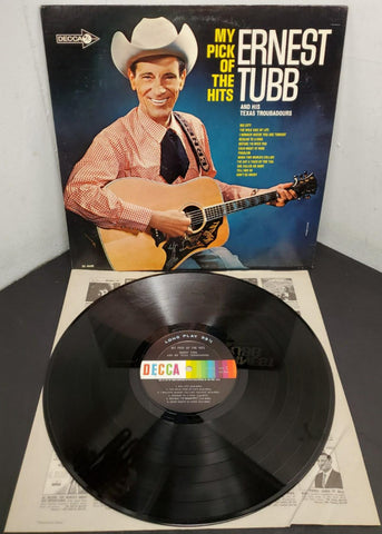 Vtg Ernest Tubb & His Texas Troubadours My Pick of The Hits 12" Vinyl Lp Record