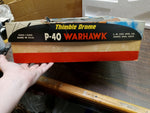 Vtg Cox P-40 Warhawk Flying Tiger Thimble Drome Model Gas Airplane Box 5500-1000