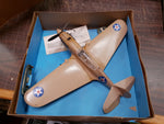 Vtg Cox P-40 Warhawk Flying Tiger Thimble Drome Model Gas Airplane Box 5500-1000