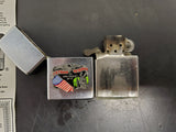Vtg USA Vietnam Veteran & Proud Of It Zippo Lighter Orig. Box W/Package Insert!!
