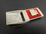 Vtg Gold Kreisler Butane Lighter LH Initials Engraved Original Box Collectible
