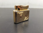 Vtg Gold Kreisler Butane Lighter LH Initials Engraved Original Box Collectible