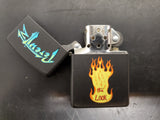 Zippo Perewitz Motorcycle Fabrication The Look Black Matte Finish Zippo Lighter