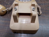 Vtg Peach Plastic Employee Telephone 2 Adapter Ports Western Electric 1960's