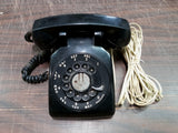 Vintage Black Bell System Western Electric Rotary Dial Phone Desk Telephone
