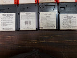 Vtg Lot Of 12 Cartridges 8 Track Tapes Various & Carrying Case W Latch Untested