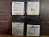 Vtg Lot Of 12 Cartridges 8 Track Tapes Various & Carrying Case W Latch Untested