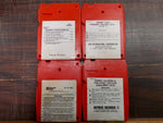 Vtg Lot Of 12 Cartridges 8 Track Tapes Various & Carrying Case W Latch Untested