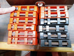 Vtg Lot Of 12 Cartridges 8 Track Tapes Various & Carrying Case W Latch Untested