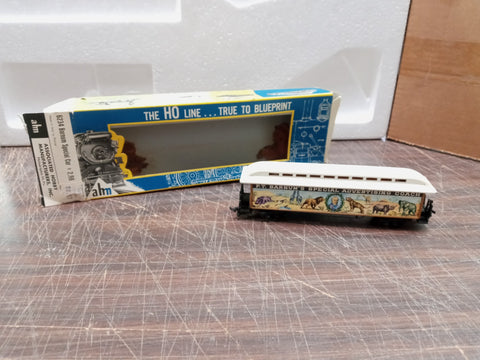 Vtg 6234 Barnum Special Ho Train Passenger Car AHM Special Advertising NIB Open