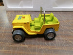 Vtg Buddy L Jeep Diecast Army Vehicle T5278 Yellow & Green Hot Slicks Japan