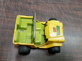 Vtg Buddy L Jeep Diecast Army Vehicle T5278 Yellow & Green Hot Slicks Japan