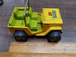 Vtg Buddy L Jeep Diecast Army Vehicle T5278 Yellow & Green Hot Slicks Japan