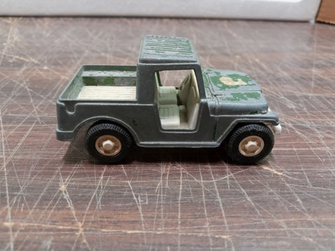 Vtg 1969 Tootsie Toys Jeep USA Collectible Vehicle Diecast Plastic Army Military