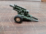 Vtg Tootsie Toys Howitzer Cannon #2 Green Artillery 1969 Collectible Diecast
