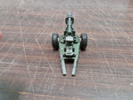 Vtg Tootsie Toys Howitzer Cannon #2 Green Artillery 1969 Collectible Diecast