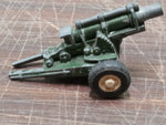 Vtg Tootsie Toys Howitzer Cannon #2 Green Artillery 1969 Collectible Diecast
