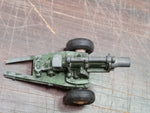 Vtg Tootsie Toys Howitzer Cannon #2 Green Artillery 1969 Collectible Diecast