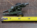 Vtg Tootsie Toys Howitzer Cannon #2 Green Artillery 1969 Collectible Diecast