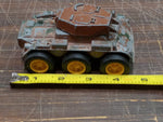 Vtg Armored Car Tootsie Toy 1970's Mark #2 Military Toy Tank Camouflaged Diecast