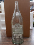 Vtg Retro Clear Glass Soda Bottle PBW One Quart 32 FL OZ ACL Manor Pennsylvania