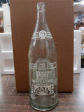 Vtg Retro Clear Glass Soda Bottle PBW One Quart 32 FL OZ ACL Manor Pennsylvania
