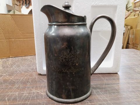 Vtg Silver Soldered Reed & Barton Insulated Pitcher The Shelburne 310 2P Heavy