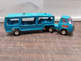 Vtg Buddy L Auto Carrier Car/Truck Hauler Diecast Transporter 1970's Japan Blue