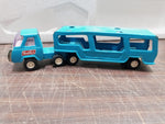 Vtg Buddy L Auto Carrier Car/Truck Hauler Diecast Transporter 1970's Japan Blue