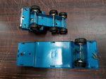 Vtg Buddy L Auto Carrier Car/Truck Hauler Diecast Transporter 1970's Japan Blue
