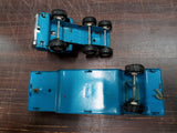 Vtg Buddy L Auto Carrier Car/Truck Hauler Diecast Transporter 1970's Japan Blue