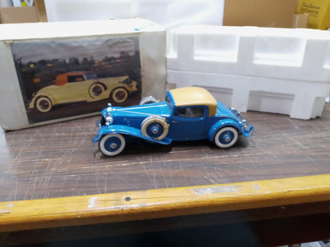 Vtg Danbury Mint 1929 Cord L-29 Special Coupe 1:16 Scale Diecast Model Car Box