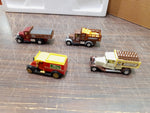 Vtg 4 Diecast Trucks Sweet Coffee Mark Cement Diamond Flour & Pure Mineral Water